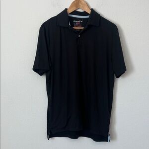 Chaps Black Performance Polo Shirt